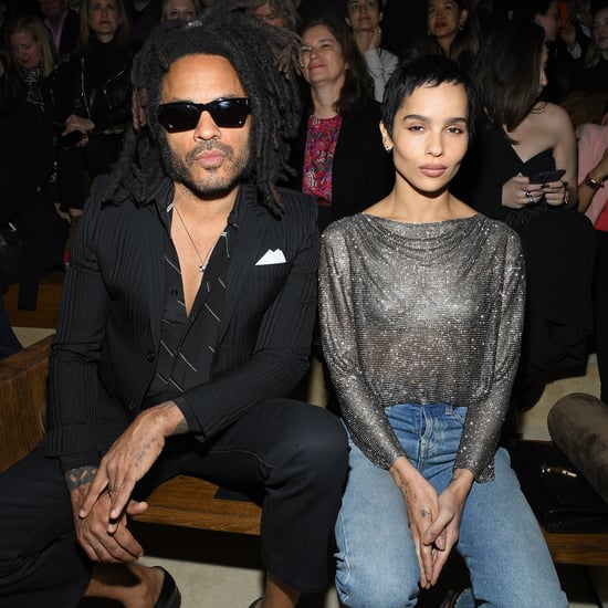 Zoë and Lenny Kravitz's Outfits at the Saint Laurent Show