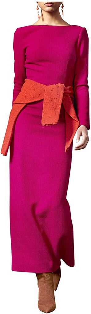 Rebecca De Ravenel Jamie Double Faced Crepe Dress