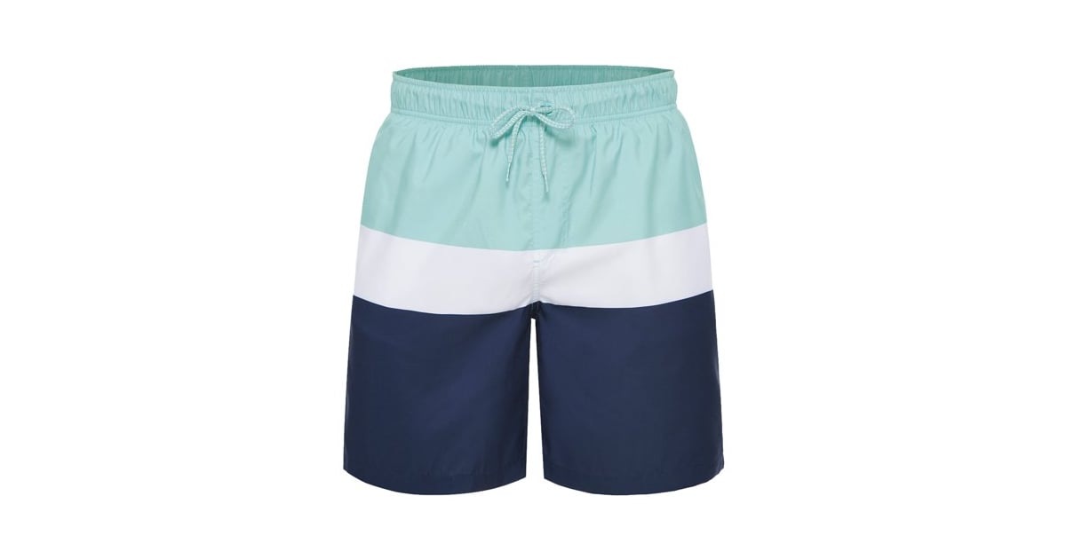 Stretch Mesh Lined Swim Trunks 