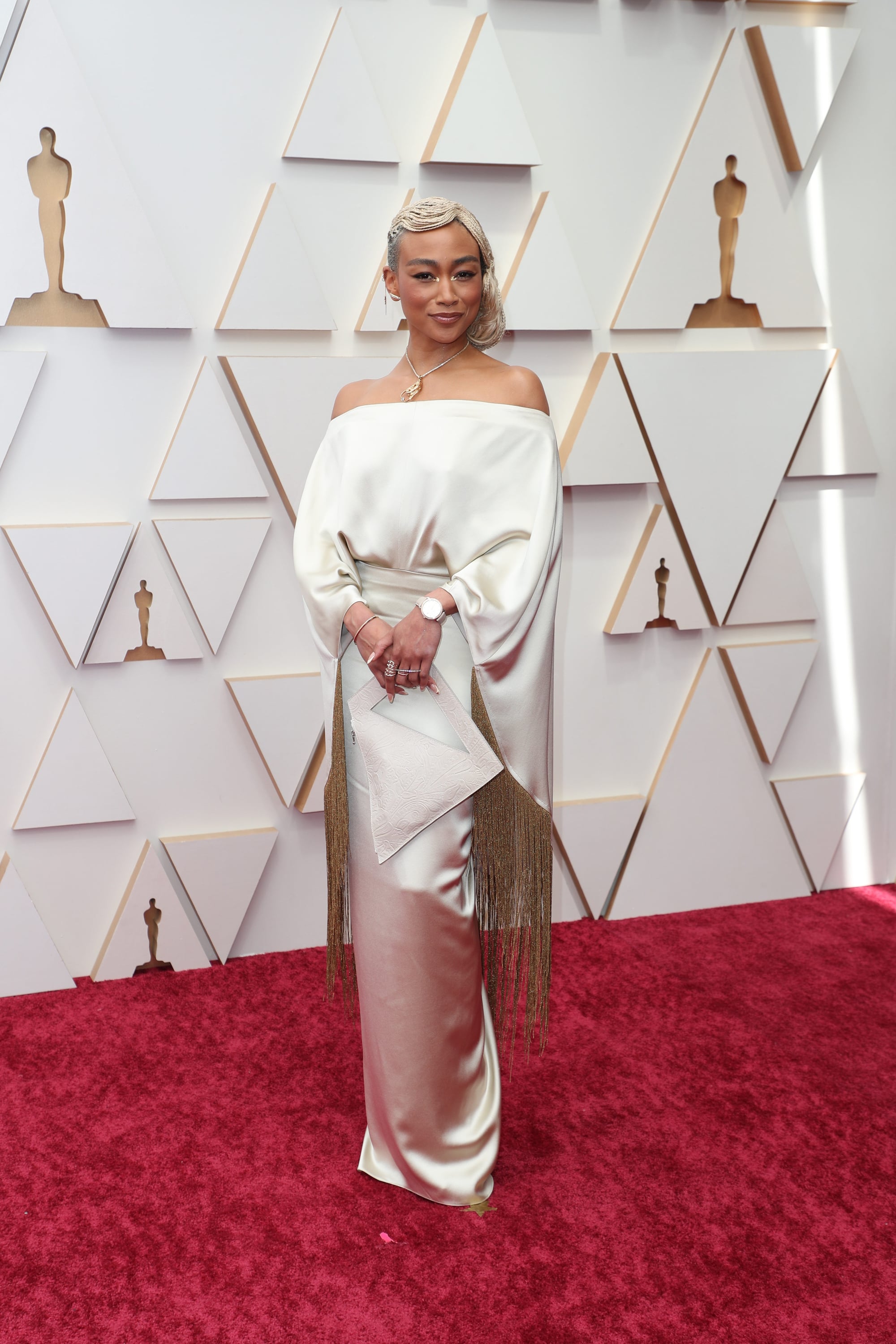 Tati Gabrielle's Braided Bob at the 2022 Oscars