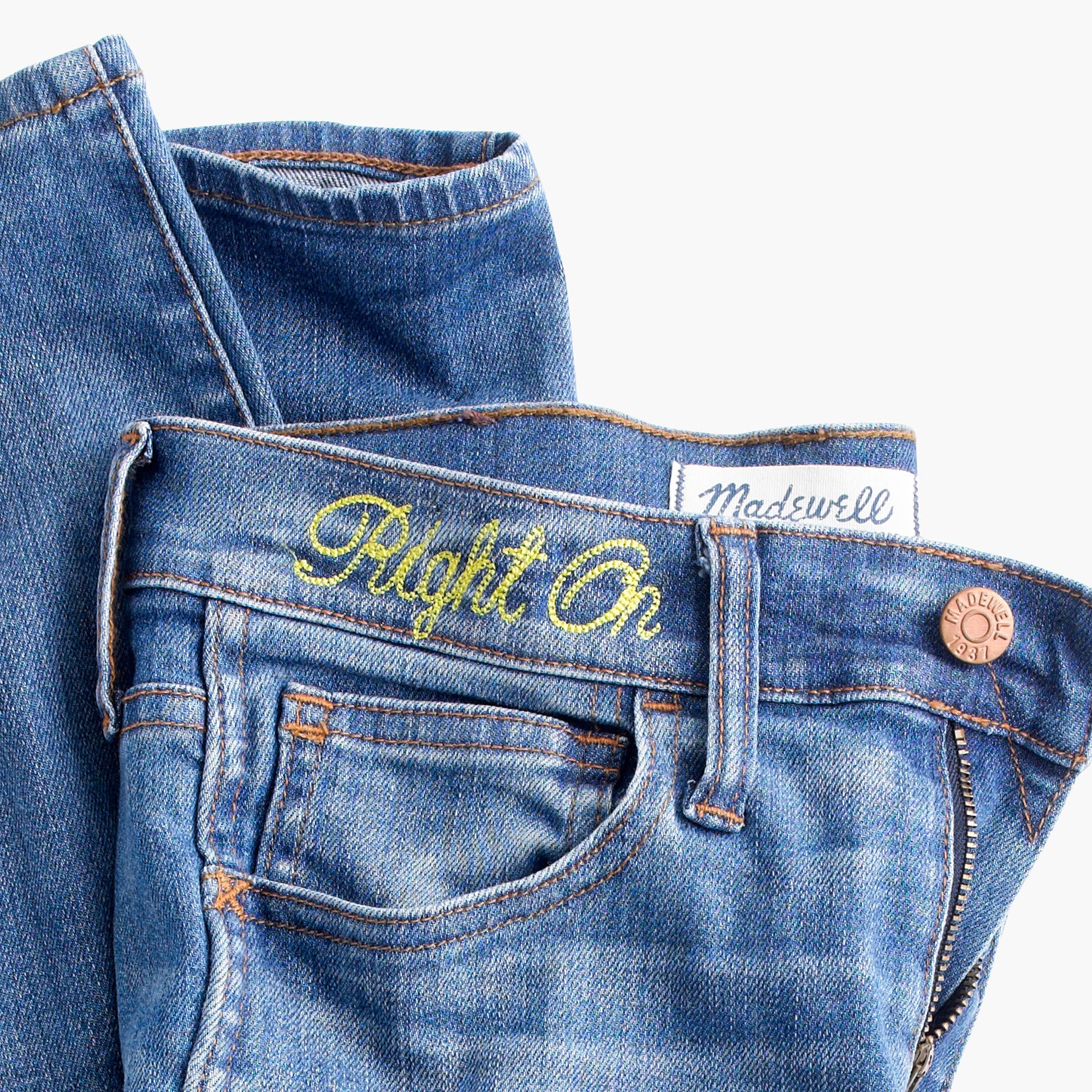 madewell personalized jeans