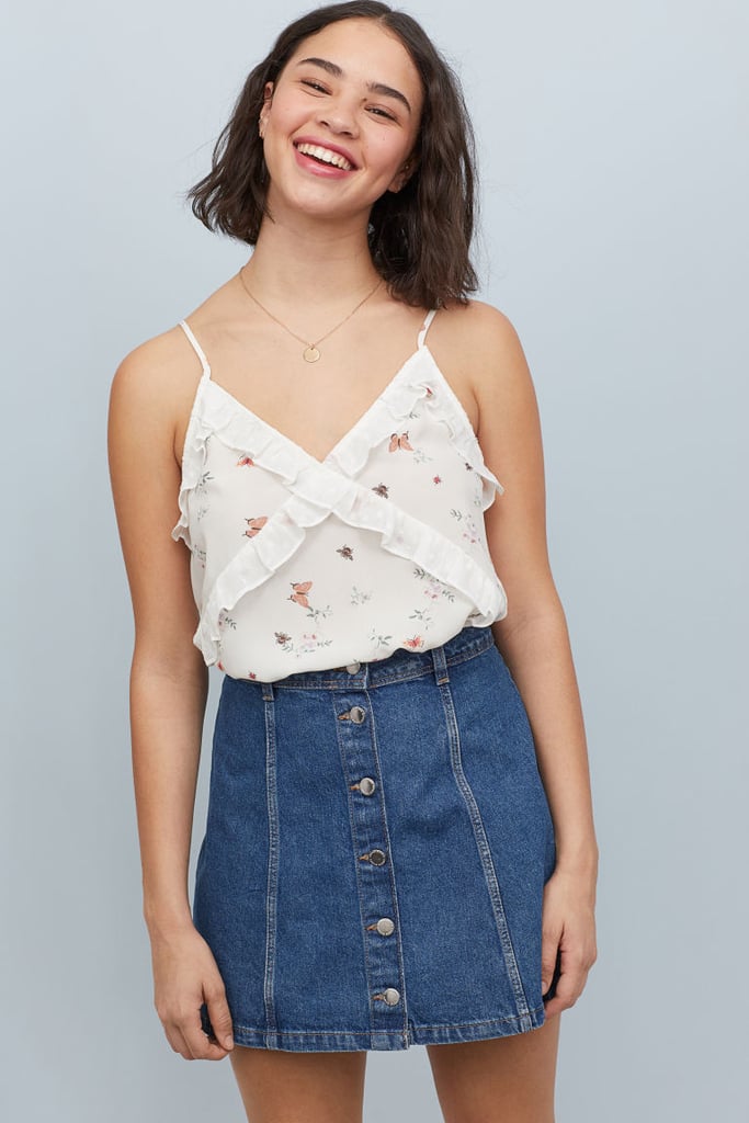 H&M Ruffled Camisole Top