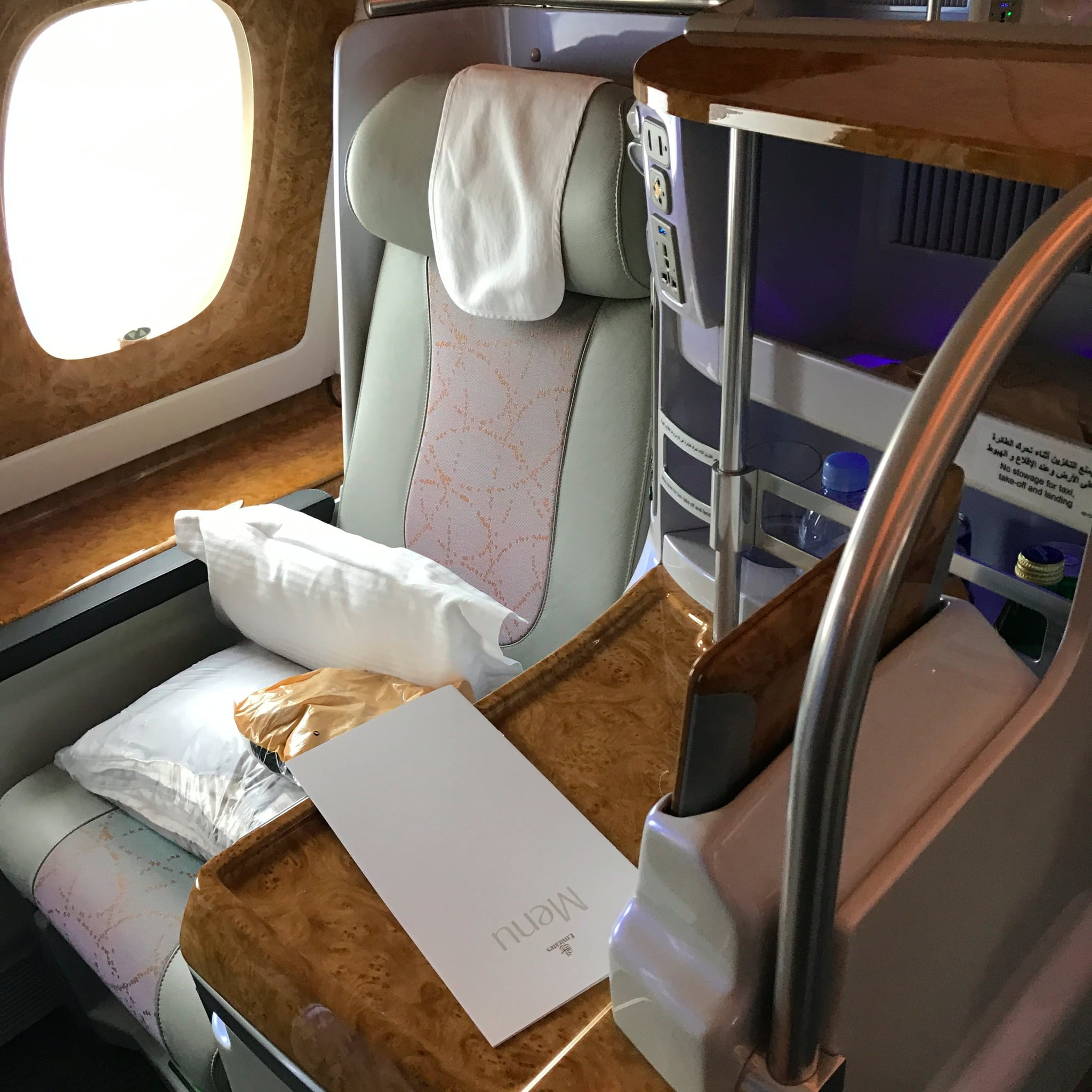 Comparison Emirates First Business and Economy Class