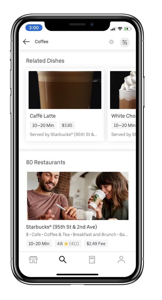 Starbucks Announces Uber Eats Delivery App