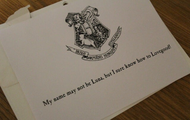 . . . and they each had Harry Potter pickup lines. Can you even?!