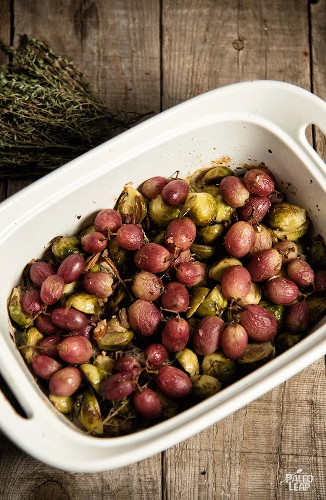 Roasted Brussels Sprouts with Grapes Roasted Brussels Sprouts with Grapes
