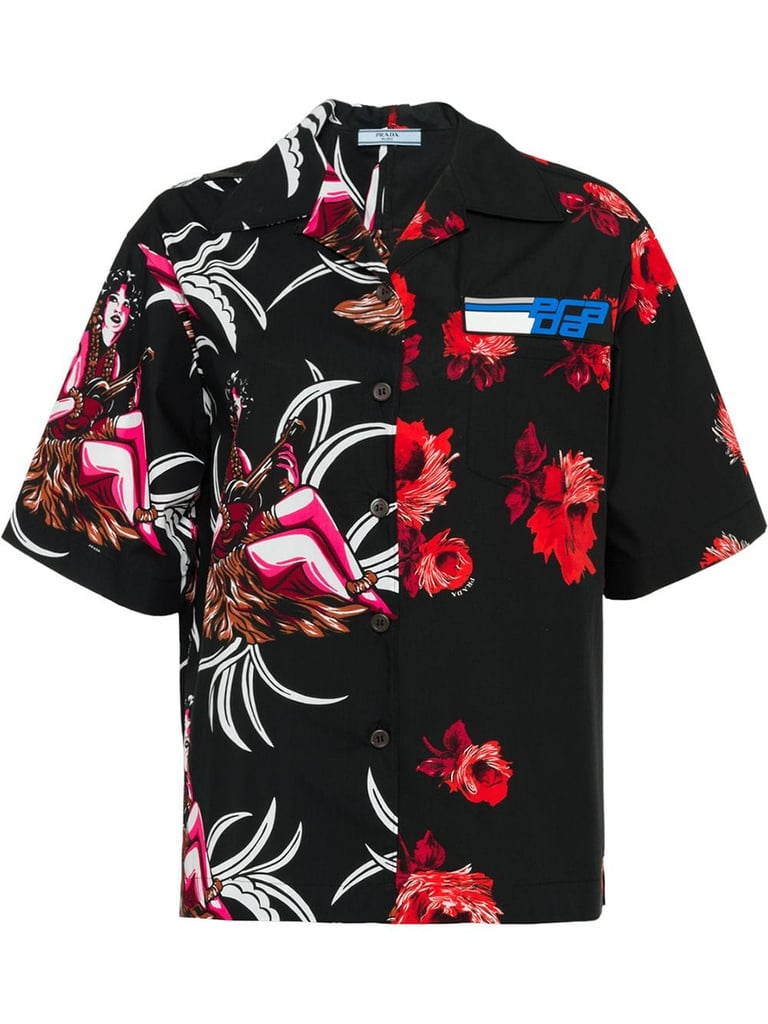 Prada Floral Short-Sleeve Shirt