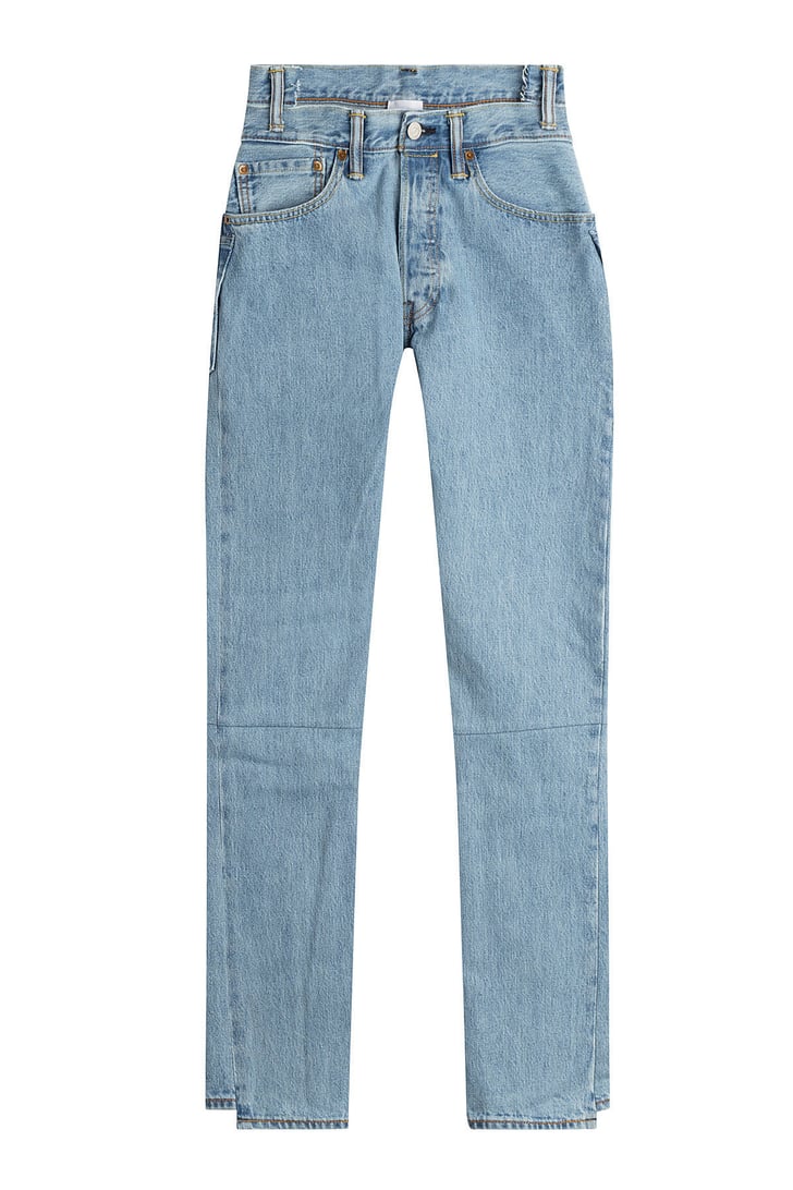 Vetements Reworked Straight-Leg Jeans | Denim Trends Spring 2018 ...