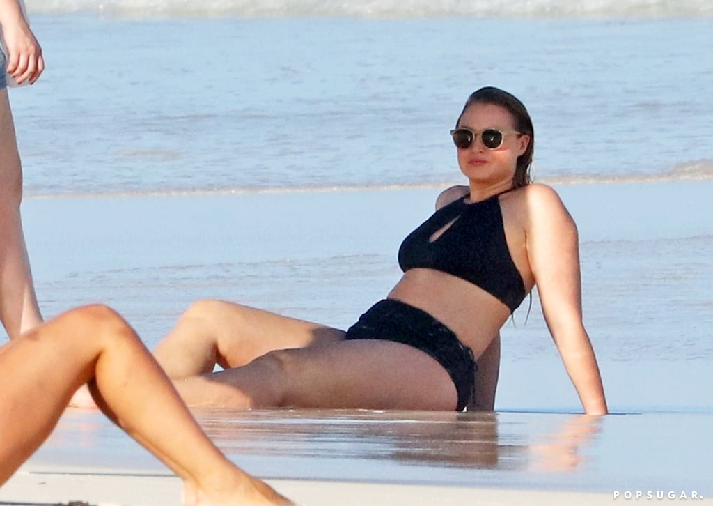 Iskra Lawrence on the Beach in Mexico December 2017