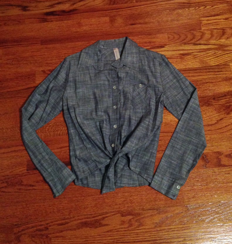 My Chambray Waist-Tie Blouse