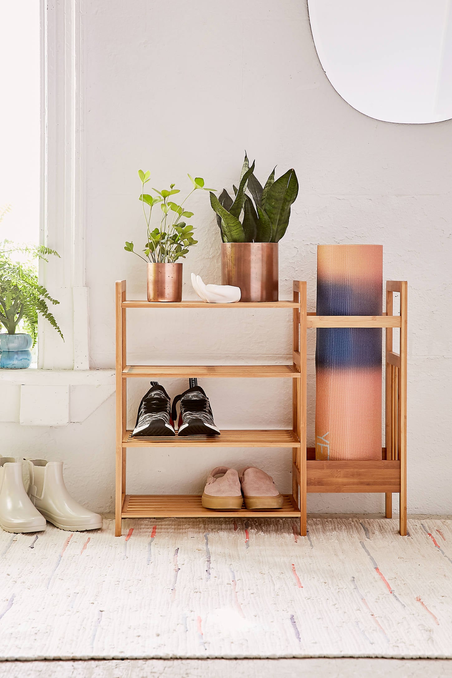 3 tier stackable bamboo shoe rack on Easy Ways To Organize Your Shoes Popsugar Home