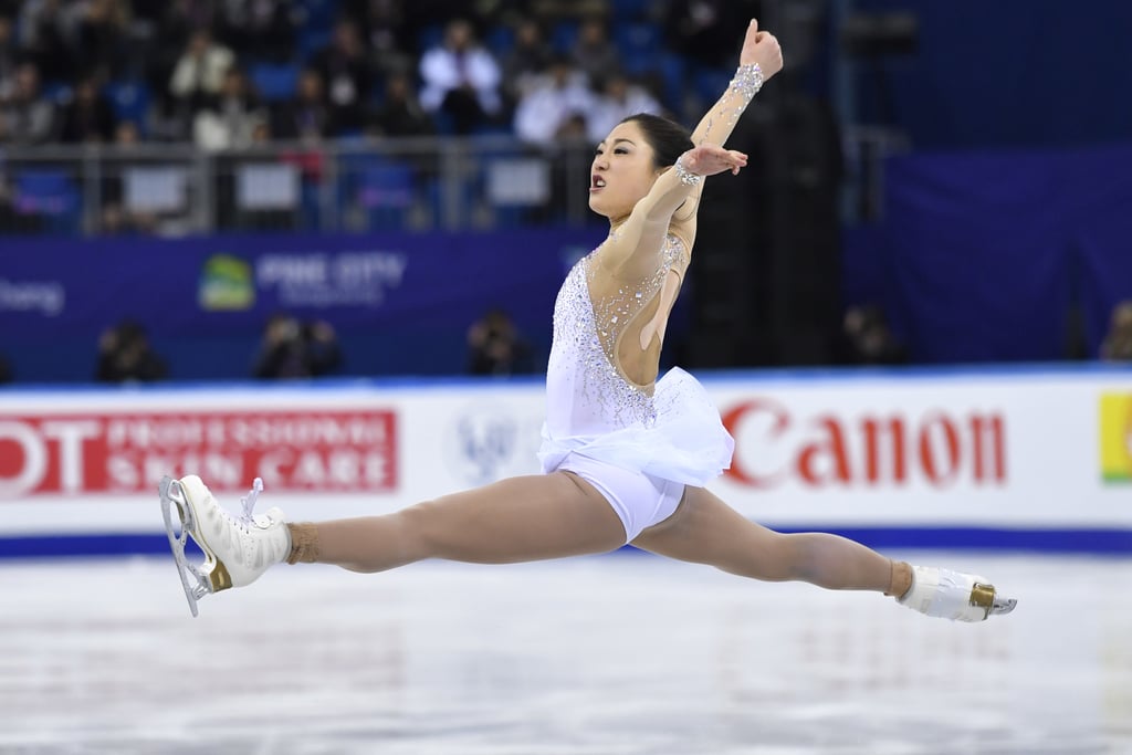 Here's Mirai Nagasu Casually Nailing a Mid-Air Split