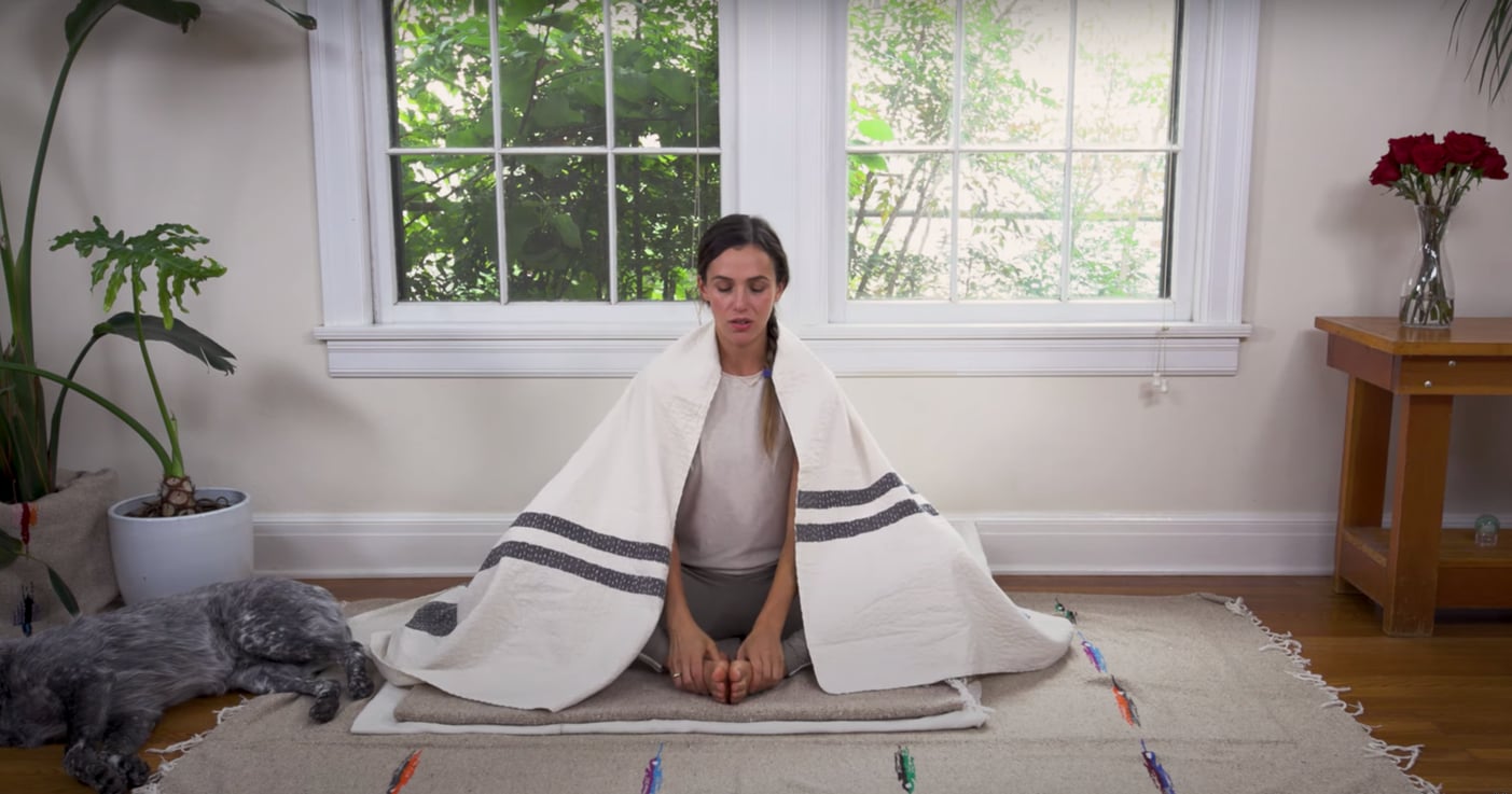 Blanket Yoga Video Review From Yoga With Adriene POPSUGAR Fitness