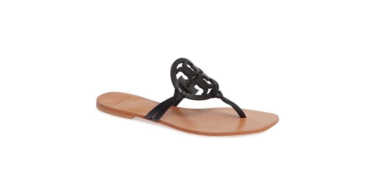 Tory Burch Miller Square Toe Thong Sandals | 19 Cute and Comfy Sandals You  Should Always Pack — Starting at Just $30 | POPSUGAR Fashion Photo 9