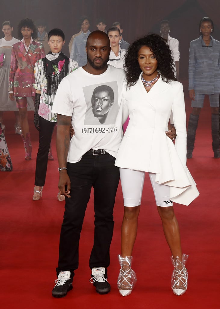 Virgil Abloh and Naomi Campbell at the Spring 2018 Off-White show.