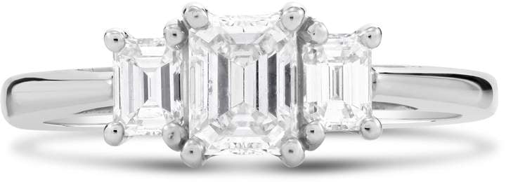 Lustro Emerald Cut Diamond Ring