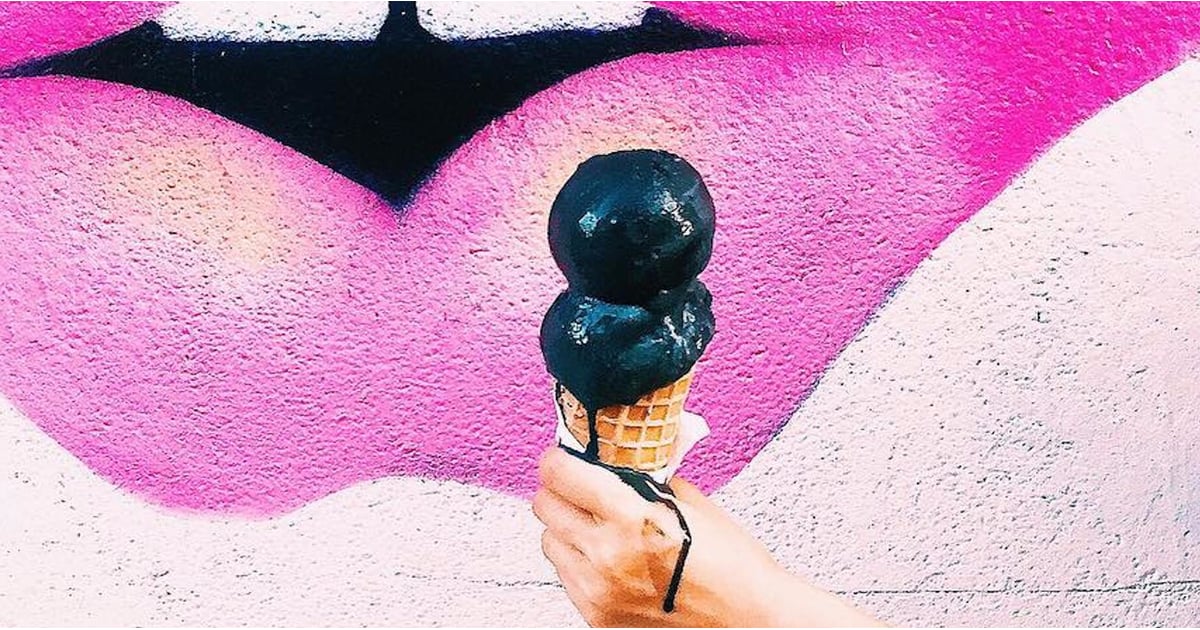 Black Charcoal Ice Cream POPSUGAR Food