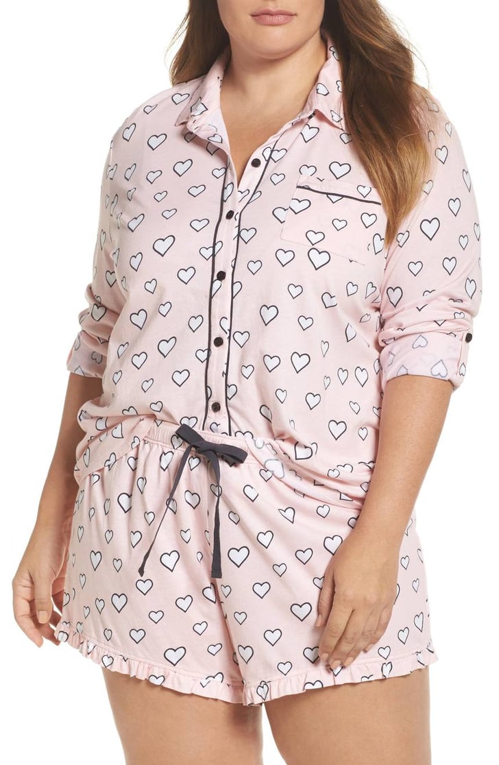PJ Salvage Heart Print Short Pajamas Selena Gomez Pink Target Pajamas