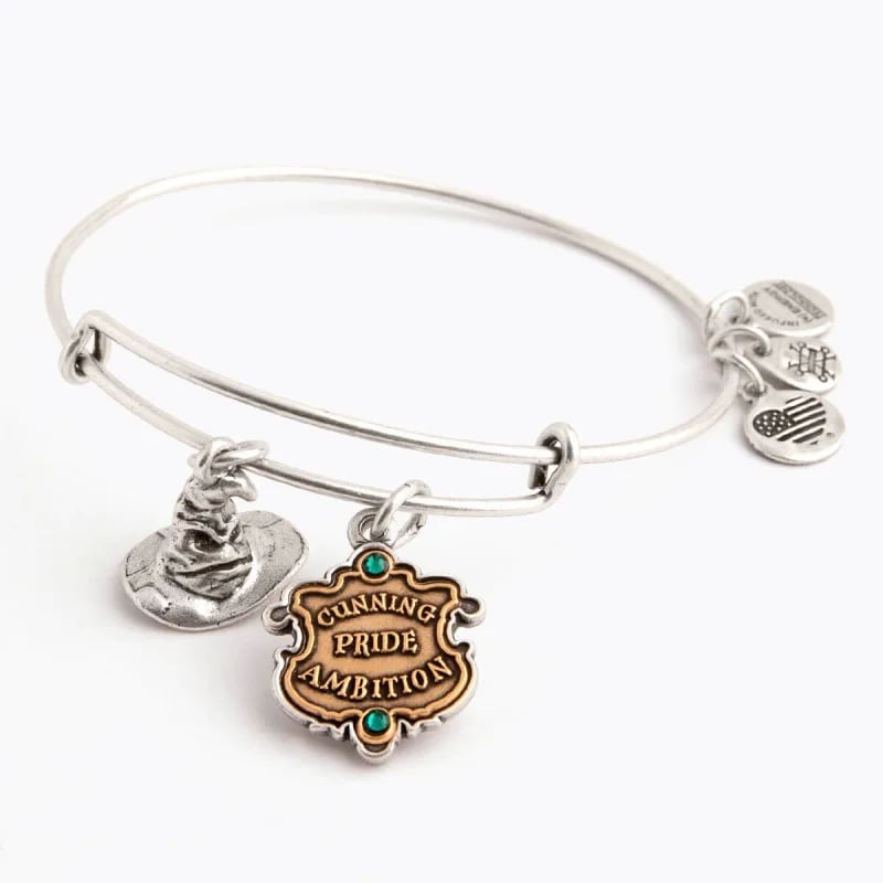 Harry Potter Slytherin and Sorting Hat Duo Charm Bangle
