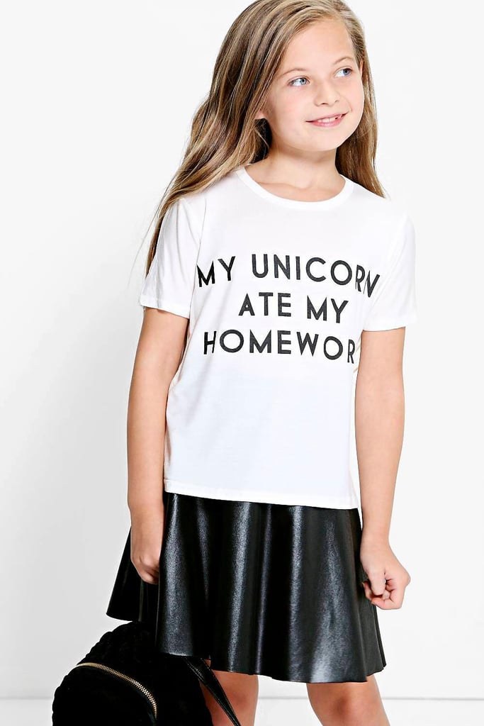 Unicorn Ate My Homework Tee