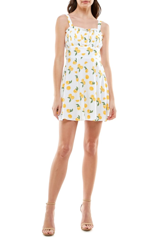 A Dress Under $50: Row A Emma Lemon Print Sleeveless Dress
