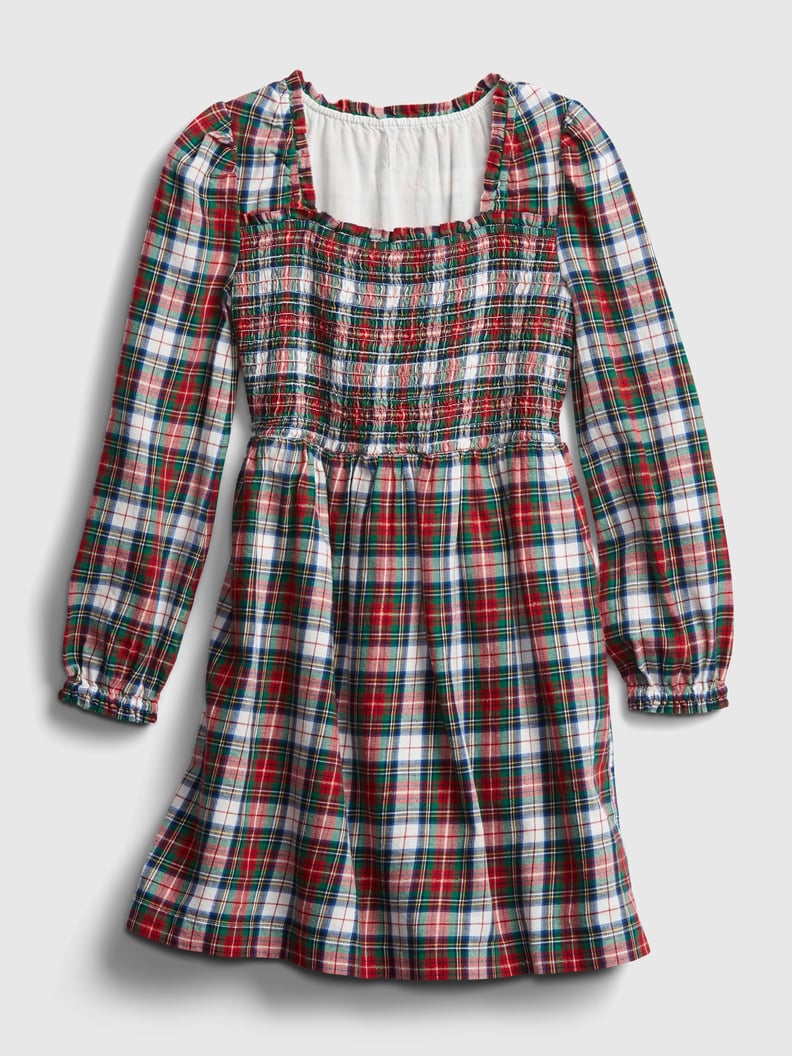 Gap Kids Smocked Plaid Dress