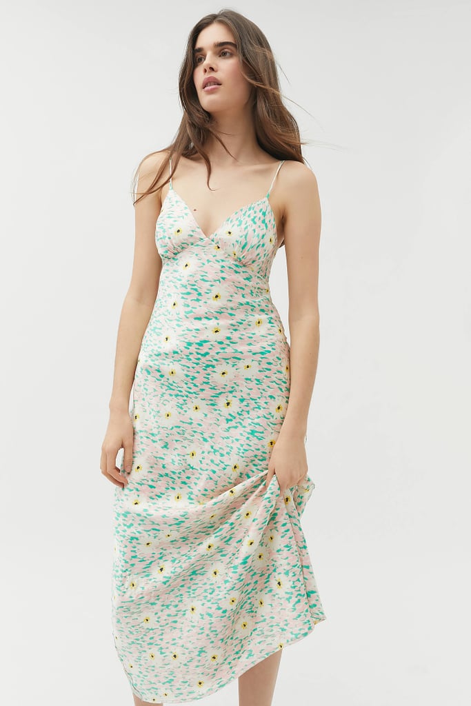 UO Picnic For Two Floral Midi Slip Dress