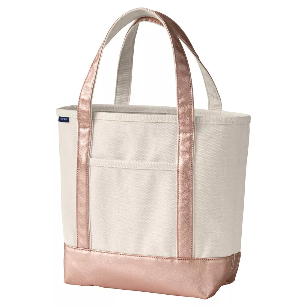 Lands' End Natural Open Top Beach Bag