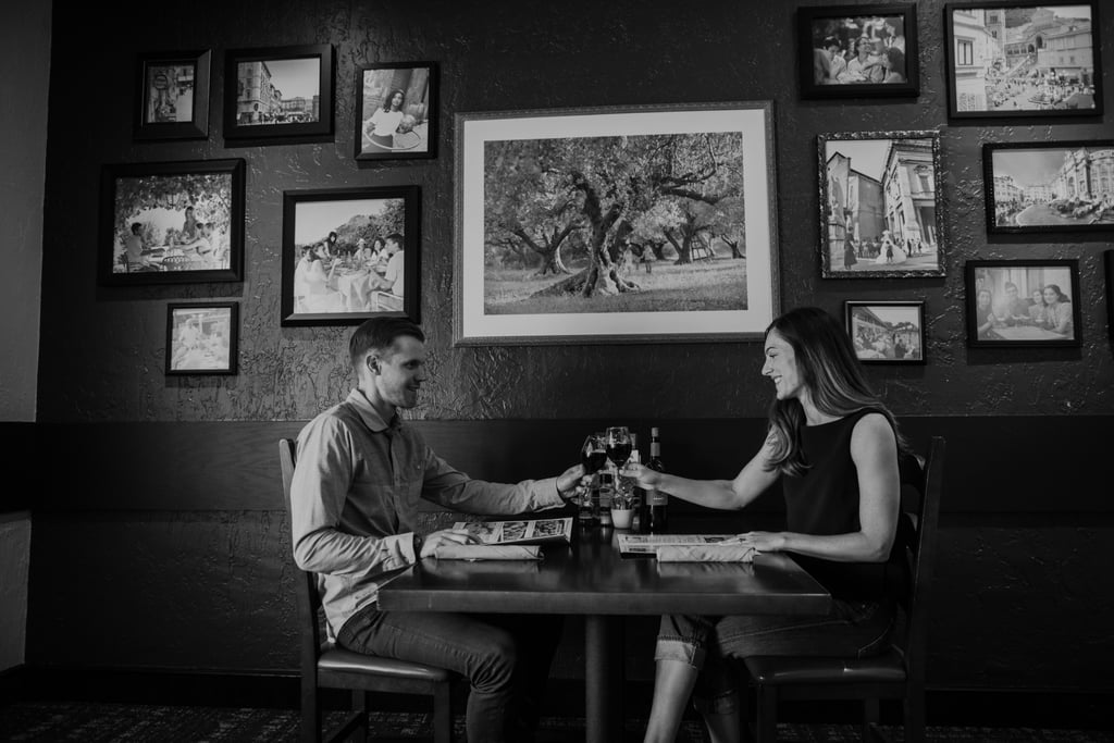 Olive Garden Engagement Shoot