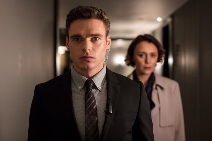 BODYGUARD, from left: Richard Madden, Keeley Hawes, 'Episode 3', (Season 1, ep. 103, aired in UK on Sept. 2, 2018/airs in US on Oct. 24, 2018). photo: Sophie Mutevelian / Netflix/BBC / Courtesy: Everett Collection