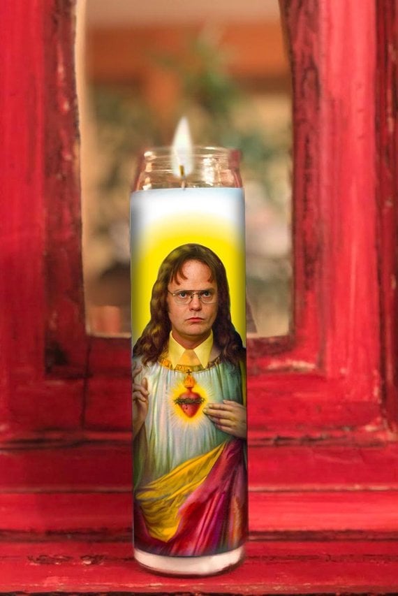 Dwight Schrute Prayer Candle