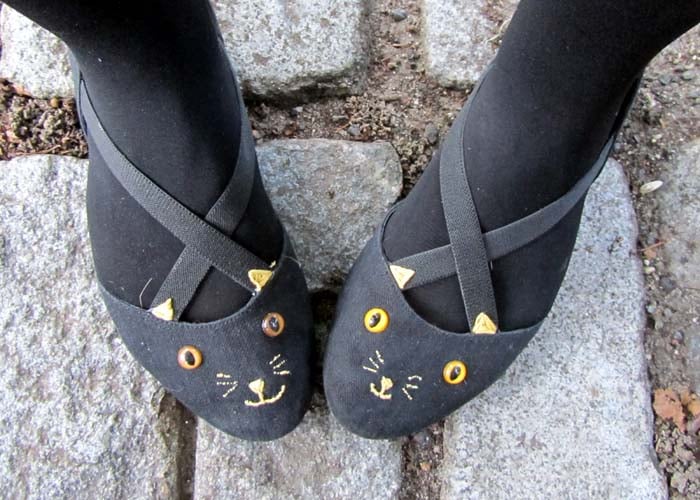 Charlotte Olympia-Inspired Cat Flats