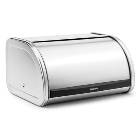 Brabantia Medium Roll Top Bread Bin in Brushed Stainless Steel