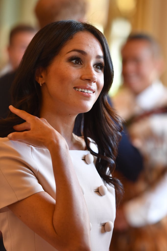 Meghan Markle Pink Prada Dress at Queen's Leader Awards 2018