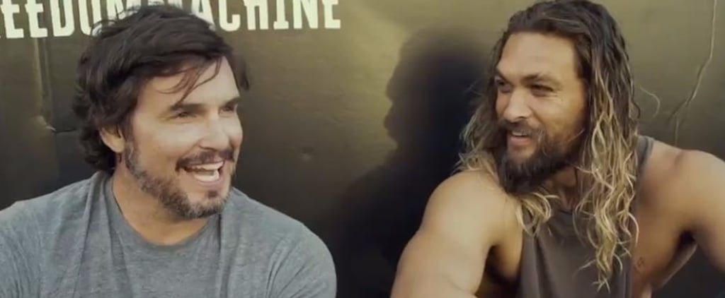Jason Momoa Receives Harley-Davidson on Aquaman Set