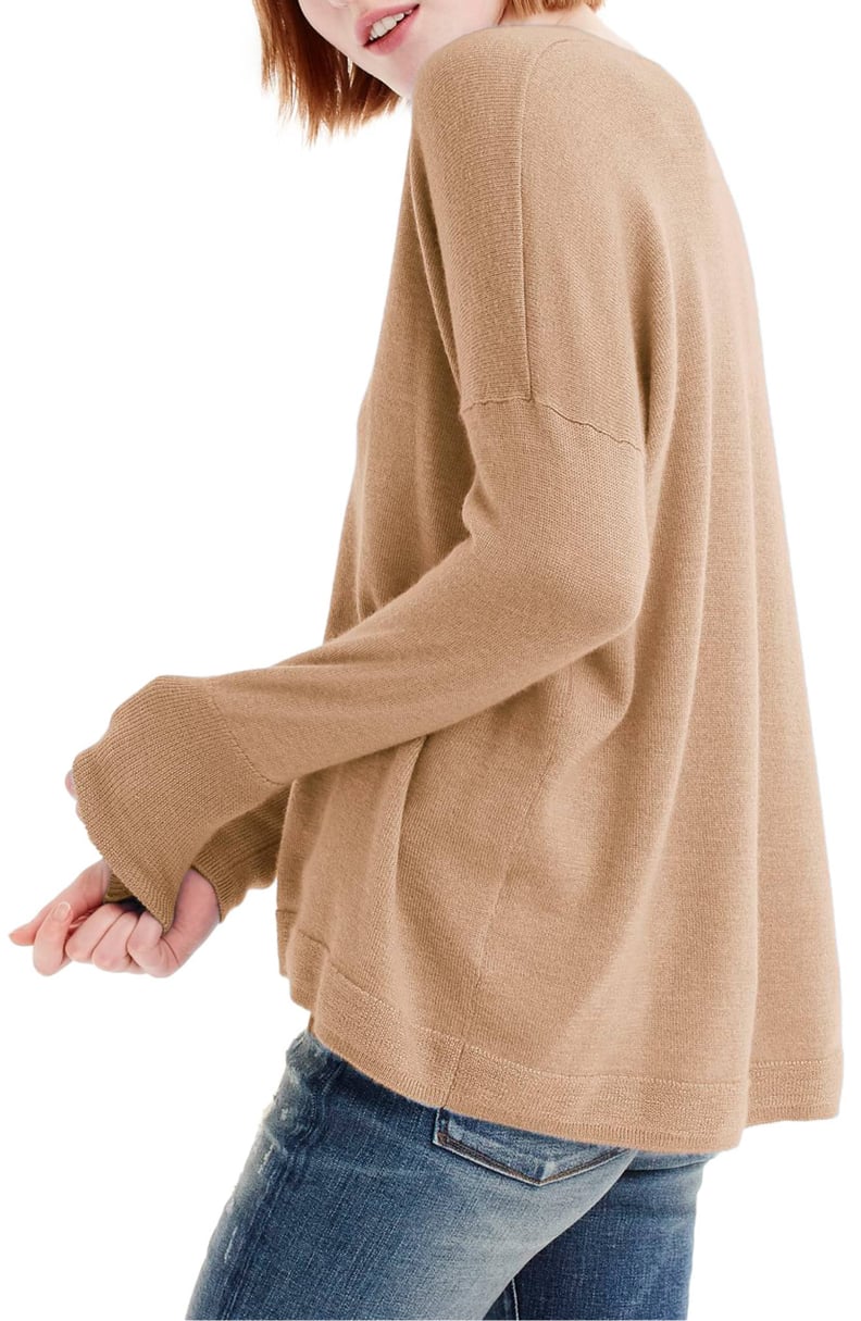 J.Crew V-Neck Boyfriend Cashmere Sweater