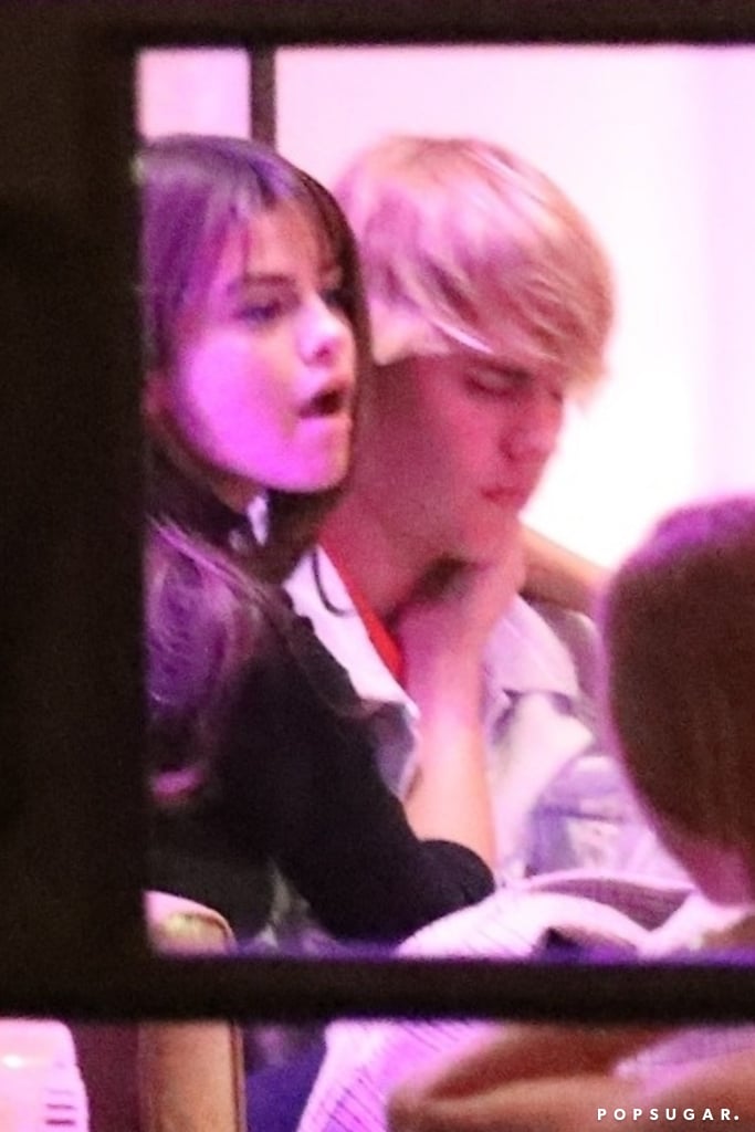 Justin Bieber and Selena Gomez in LA on Valentine's Day 2018