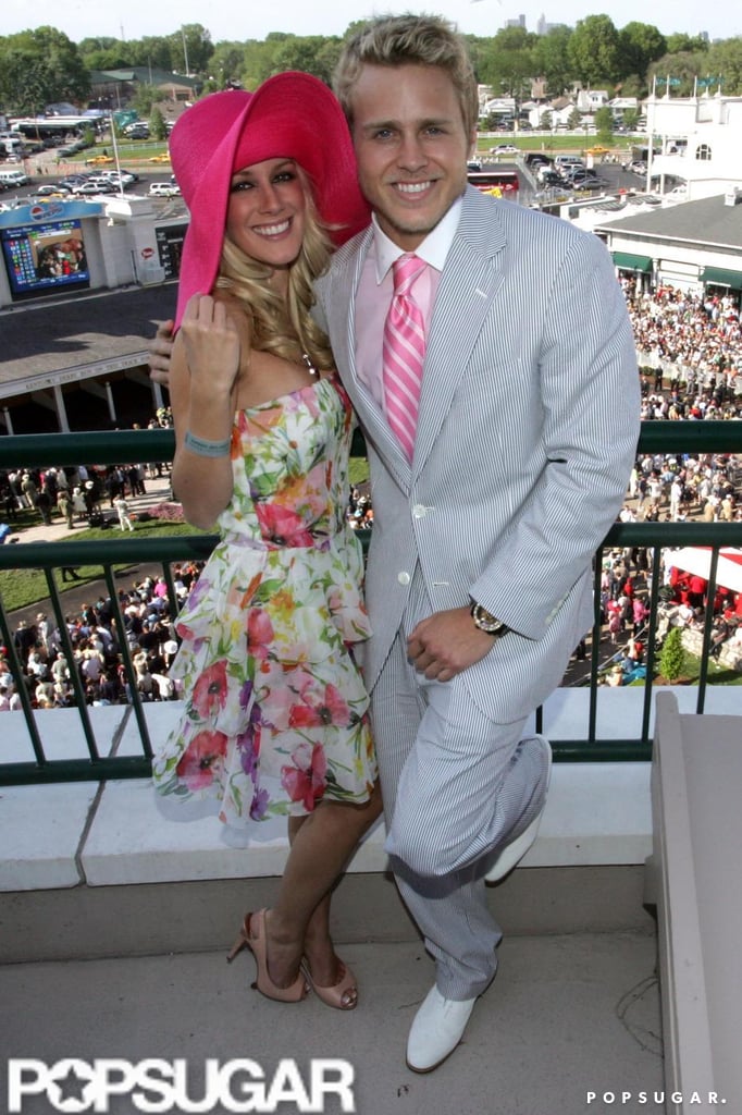 Heidi Montag and Spencer Pratt cozied up at Churchill Downs in 2008.