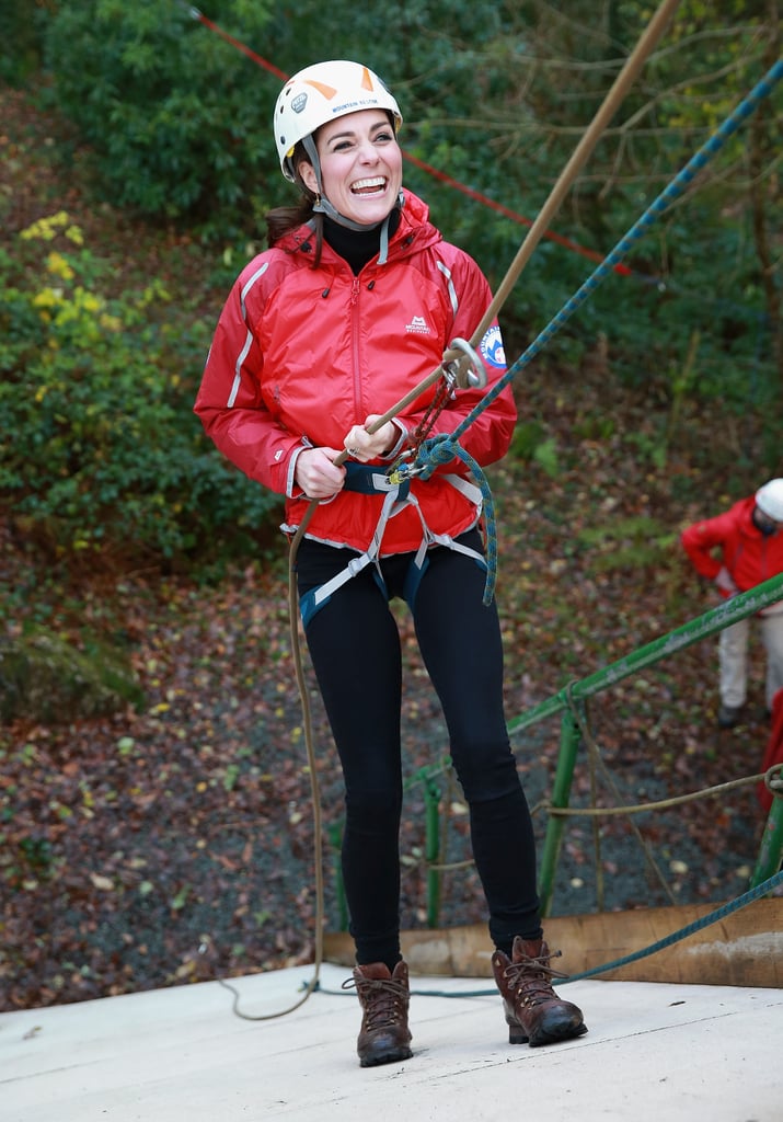 Kate Middleton and Prince William Rock Climbing in UK 2015