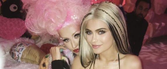 Kylie Jenner in Bryan Hearns For Christina Aguilera's Party