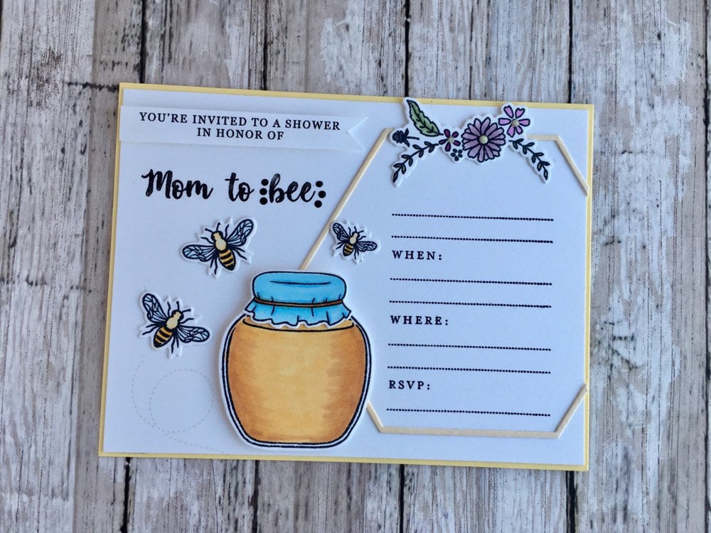 Mom-to-Be Bumblebee Baby Shower Invitation
