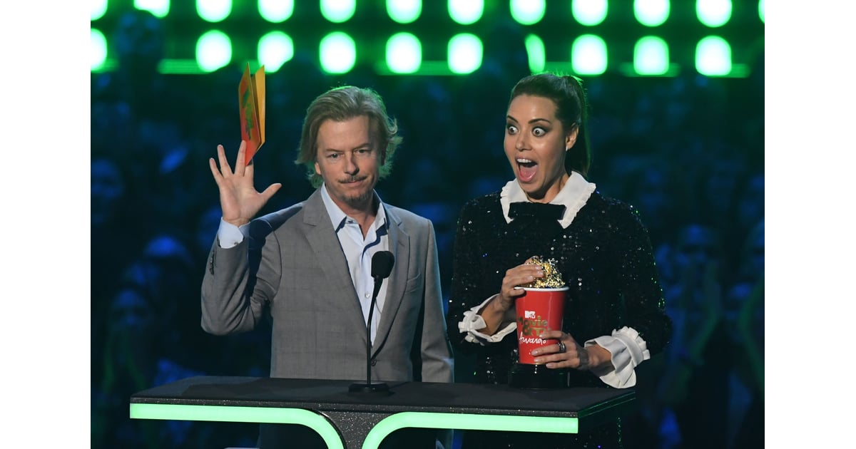 David Spade And Aubrey Plaza At The 2019 Mtv Movie And Tv Awards
