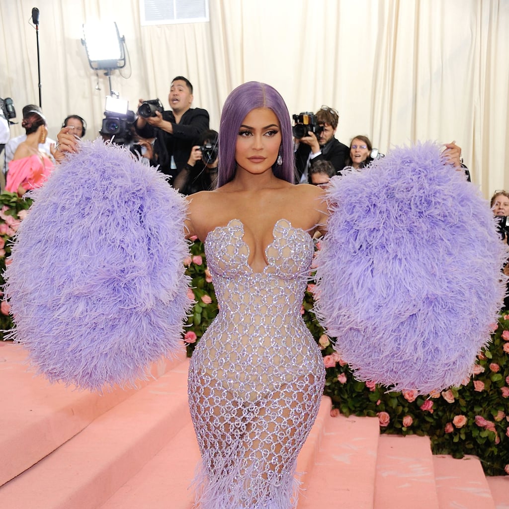 Kylie jenner purple top dress