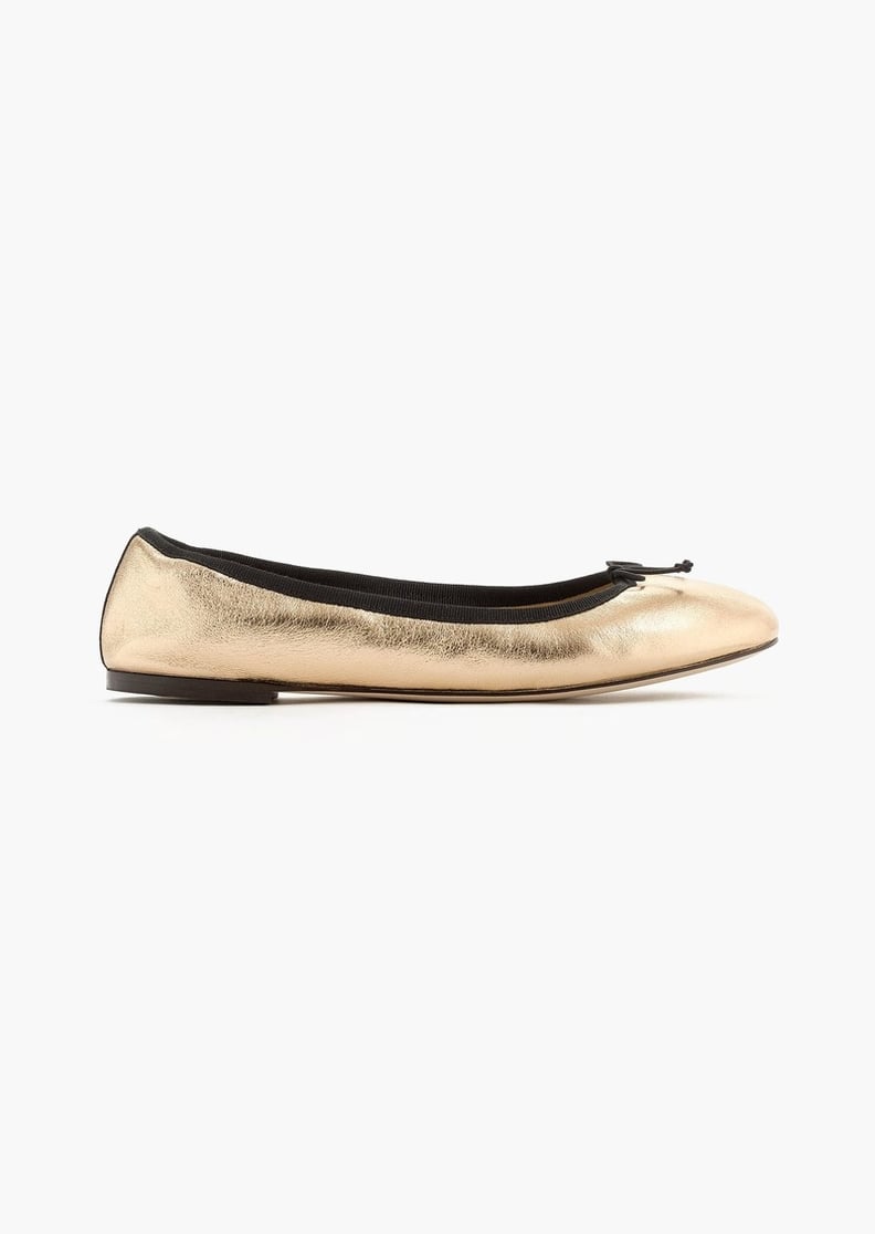 Pippa Middleton Gold Flats POPSUGAR Fashion