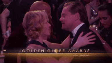 Once inside the 2016 Golden Globe Awards, the two met up and shared a friendly embrace. We can only image they were talking about how much they've missed each other lately.