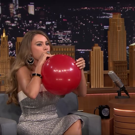 Sofia Vergara Inhaling Helium on The Tonight Show | Video