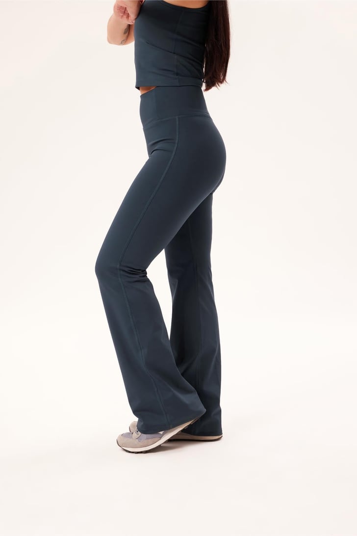 Womens Flare Bootcut Yoga Pants V Cross Hight Waist Tummy Control Workout  Bell Bottom Leggings Split Wide Leg Pants 