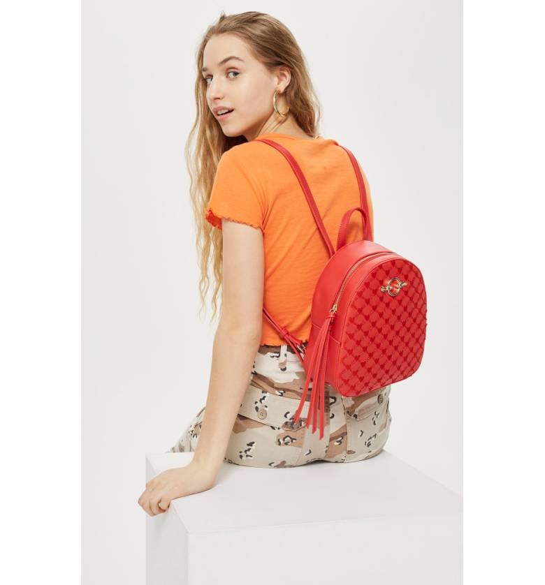 Topshop Sweetheart Beaded Backpack