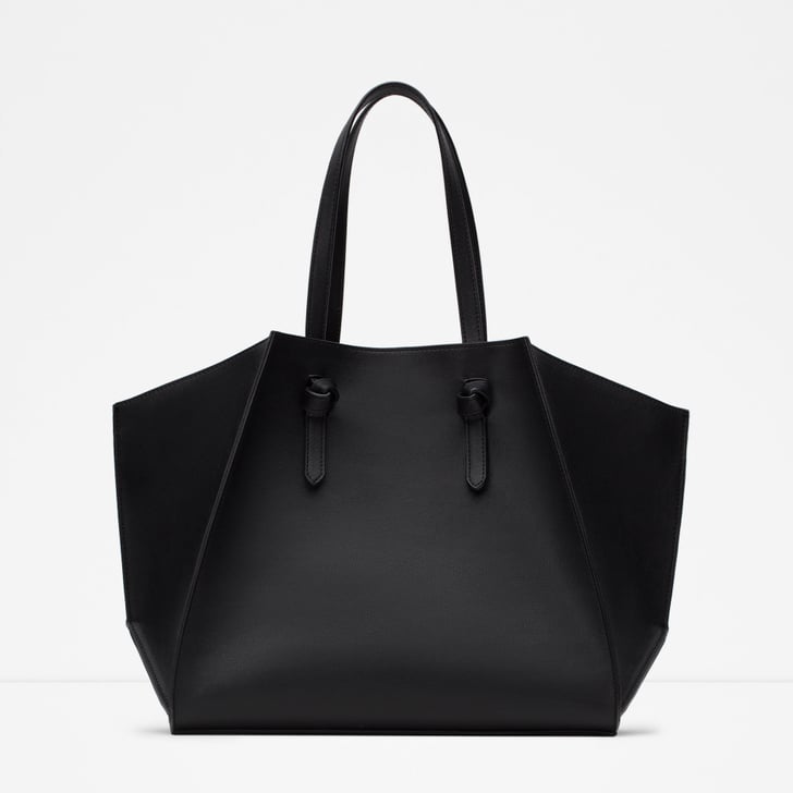 Zara Geometric Tote ($40) | Fall Bag Trends 2015 | POPSUGAR Fashion ...
