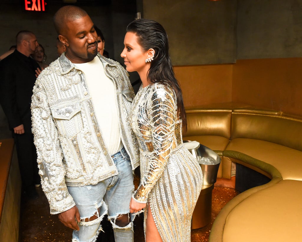 Kim Kardashian and Kanye West at the 2016 Met Gala